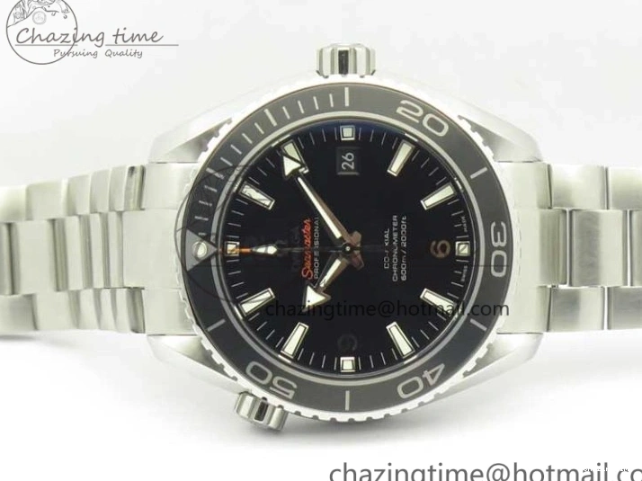 0309 EyeCatching Planet Ocean Professional Ceramic Bezel 45.5mm 1:1 VSF Best Edition Silver Markers on SS Bracelet A8500 Super Clone 8050